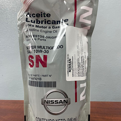 Aceite Lubricante Nissan para motor Gasolina SAE 10W-30